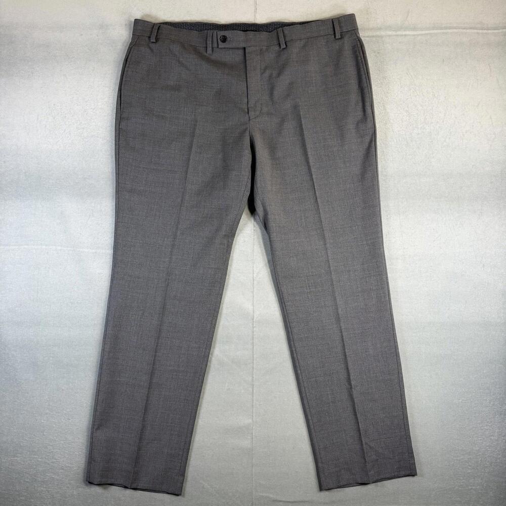 Lauren Ralph Lauren Pleated Dress Pants Mens 40x30 Gray High Performance Wool